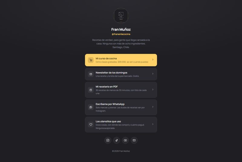 Plantilla de enlaces